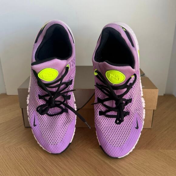Nike Free Metcon 4 “Rush Fuchsia/Volt” Women Running Sneakers - SZ 11.5 - Picture 6 of 12